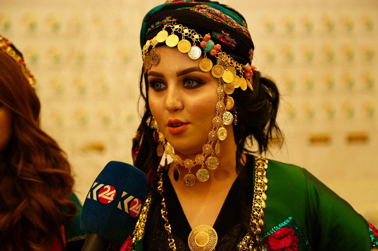 A Kurdish fashion design contest in the Kurdistan Region's Sulaimani, Feb. 1, 2019. (Photo: Kurdistan 24/Ibrahim Fatah)